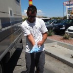 Put on gloves before your RV dump