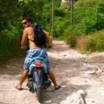 Kenny on a motorbike in Thailand